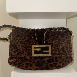 Fendi Leopard Print Mama Baguette - Vintage